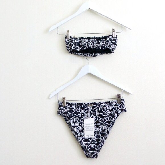 NEW! Kenny Flowers The Pedregal Black Banded Sporty Bikini Bottom SZ M, XL - Picture 6 of 9